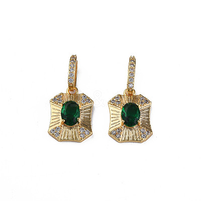 Brass Micro Pave Cubic Zirconia Pendants KK-N233-371-1