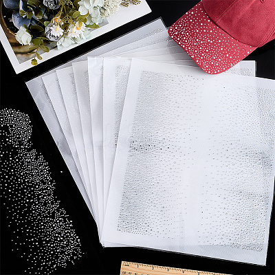 14Pcs Glass Rhinestone HTV Transfer Vinyl Sheets DIY-FG0010-29E-1