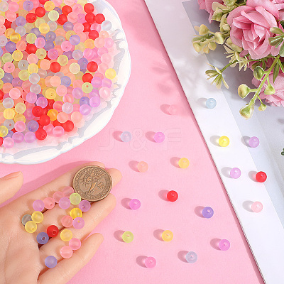 Transparent Acrylic Ball Beads FACR-SP0001-02B-1