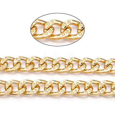 Aluminum Grooved Curb Chains CHA-N003-29KCG-1