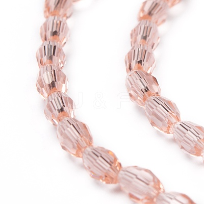 Faceted Glass Beads Strands X-GC891Y-9-1