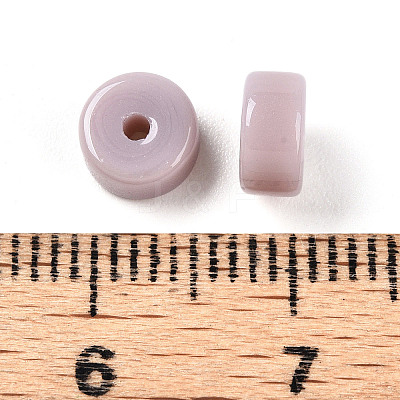 Opaque Solid Color Glass Beads GLAA-N007-6x3mm-A02-1