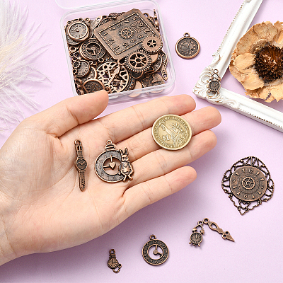 1 Bags Tibetan Style Alloy Pendants FIND-SC0018-06R-1