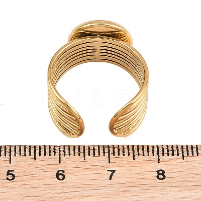 304 Stainless Steel Cuff Ring Components SA-CBA82C8-03C-G-1