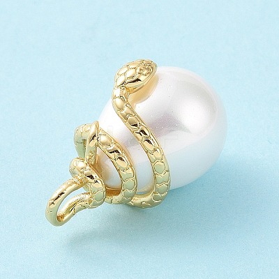 Shell Pearl Pendants X-KK-C004-09G-1