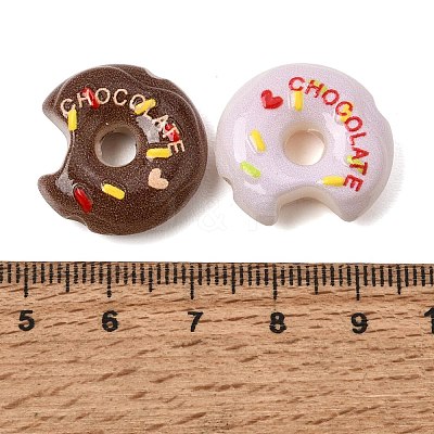 Printed Opaque Acrylic Imitation Dessert Beads AC-CBAD0C5-06-1