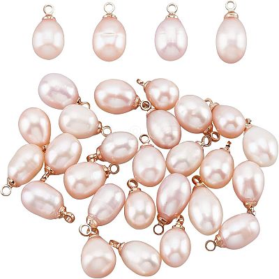 Natural Pearl Charms PEAR-NB0001-45-1