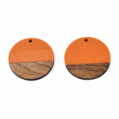 Resin & Wood Pendants RESI-S358-02B-27-1