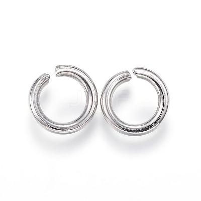 Tarnish Resistant 304 Stainless Steel Open Jump Rings STAS-E113-10P-1