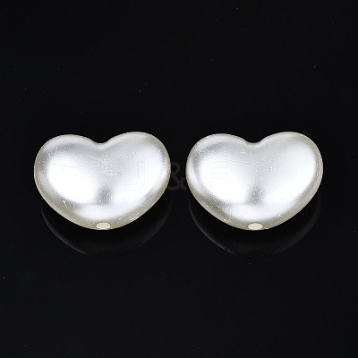 ABS Plastic Imitation Pearl Beads X-OACR-N008-141-1