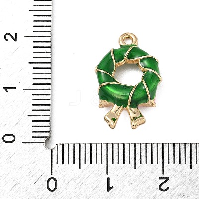 Christmas Alloy Enamel Pendants ENAM-F156-01G-03-1