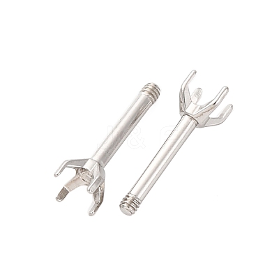 304 Stainless Steel Stud Earring Findings STAS-B091-02B-03P-1