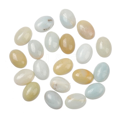 Natural Flower Amazonite Cabochons G-C115-01A-31-1