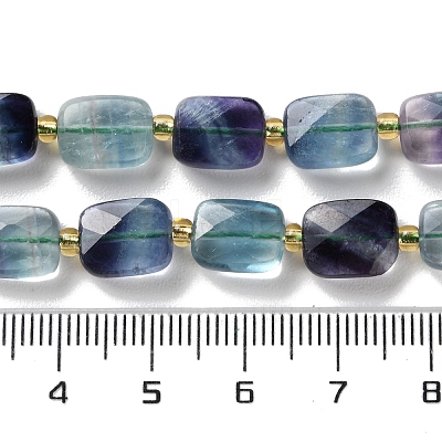 Natural Colorful Fluorite Beads Strands G-H061-A11-01-1