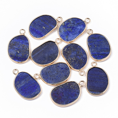 Natural Lapis Lazuli Pendants G-S359-019A-1