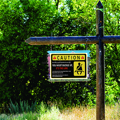 Waterproof PVC Warning Sign Stickers DIY-WH0237-022-1