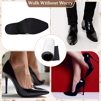 Rubber Self Adhesive Shoes Sole Protector Sticker DIY-WH0504-858A-02-1