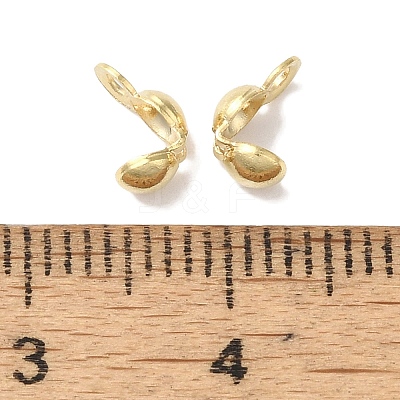Brass Bead Tips KK-K383-06A-G-1