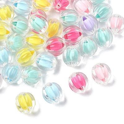 50Pcs Transparent Acrylic Beads TACR-YW0002-30-1