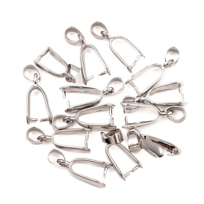 Brass Ice Pick Pinch Bails KK-K802-P-1