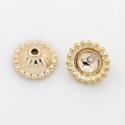 Nickel Free & Lead Free Light Gold Tone Alloy Bead Caps PALLOY-J471-46G-FF-1