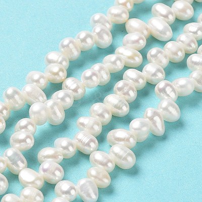 Natural Cultured Freshwater Pearl Beads Strands PEAR-J007-86-1