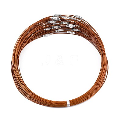 Stainless Steel Wire Necklace Cord DIY Jewelry Making X-TWIR-R003-07-1