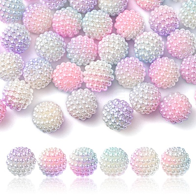 Imitation Pearl Acrylic Beads OACR-FS0001-32E-1
