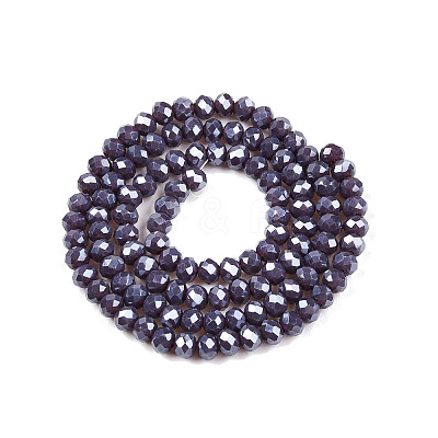 Electroplate Glass Beads Strands EGLA-A044-P3mm-A11-1