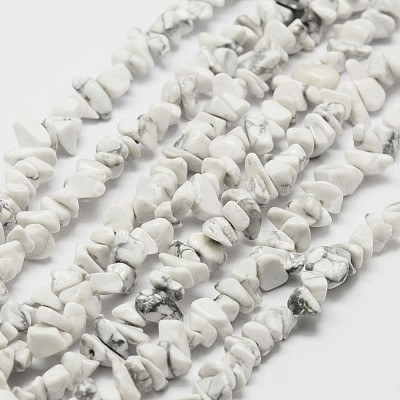 Natural Howlite Beads Strand X-G-F328-05-1