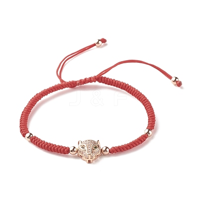 Natural Crackle Quartz & Lava Rock Braided Bead Bracelets Set BJEW-JB07212-02-1
