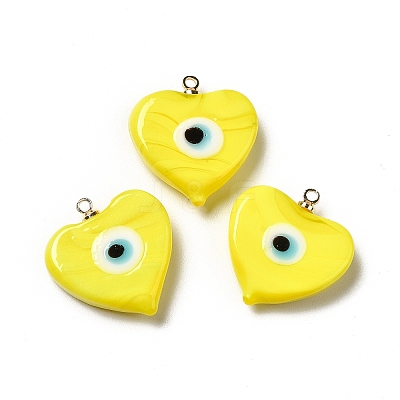 Handmade Lampwork Pendants LAMP-E030-01G-03-1