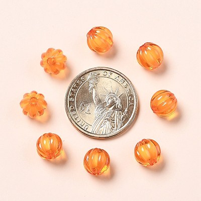 Autumn Theme Transparent Acrylic Beads X-TACR-S089-10mm-11-1
