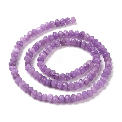 Dyed Natural Malaysia Jade Rondelle Beads Strands G-E316-2x4mm-39-1