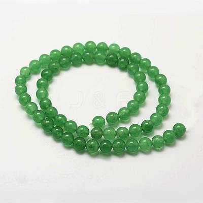 Natural Green Aventurine Bead Strands G-P281-01-6mm-1