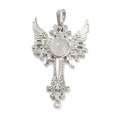 Natural Quartz Crystal Big Pendants G-G009-01P-12-1
