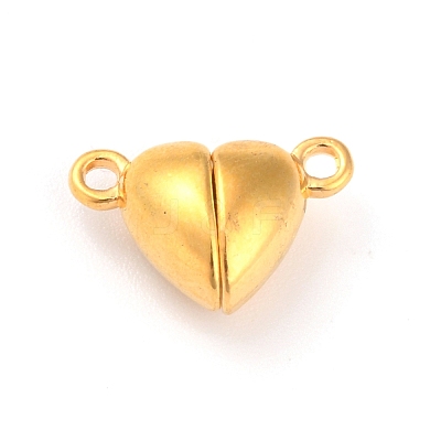 Alloy Magnetic Clasps with Loops PALLOY-P223-B01-G-1
