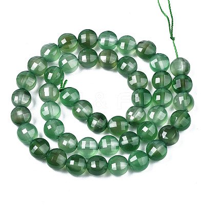 Natural Green Onyx Agate Beads Strands X-G-N326-100A-09-1