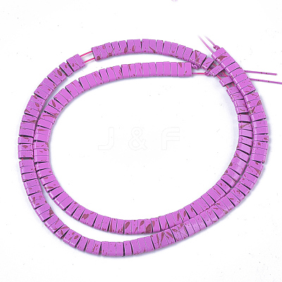 Spray Painted Non-magnetic Synthetic Hematite Beads G-T124-02F-1