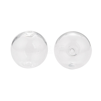 Handmade Blown Glass Globe Beads X-DH017J-1-1