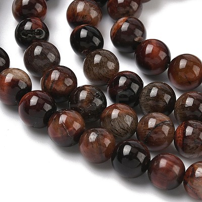 Natural Tiger Eye Beads Strands G-F591-18-8mm-07-1