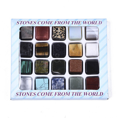 Natural & Synthetic Mixed Gemstone Beads G-N0327-006-1