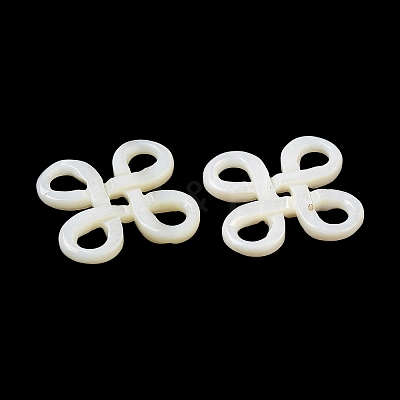 Natural White Shell Cabochons SSHEL-M022-18-1