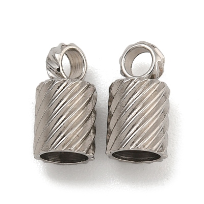 Tarnish Resistant 304 Stainless Steel Cord Ends STAS-Z084-07P-01A-1