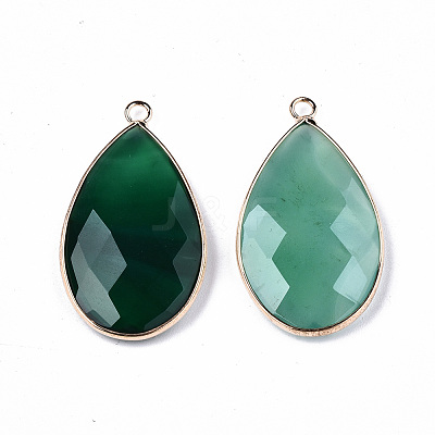 Natural Agate Pendants G-S359-195A-1