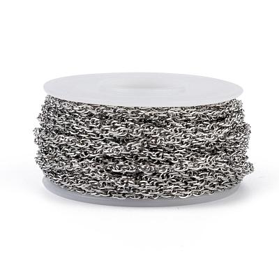 Tarnish Resistant 304 Stainless Steel Rope Chains CHS-H007-22P-1