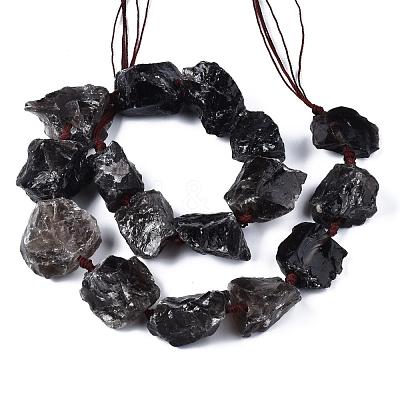 Natural Smoky Quartz Beads Strands G-R421-06-1
