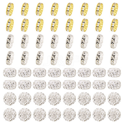 Pave Disco Ball Beads RB-TA0001-18B-1
