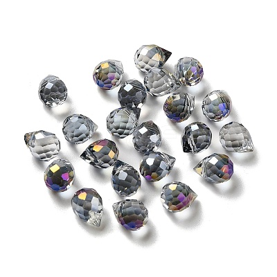 Electroplated Glass Beads GLAA-K062-01A-FR06-1