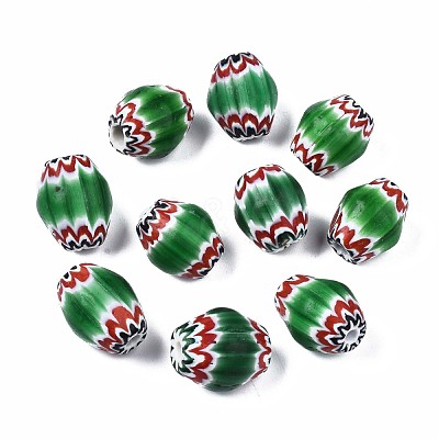 Handmade Millefiori Lampwork Beads LAMP-S197-011-1